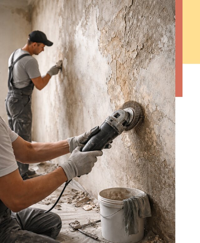 Снятие и удаление краски со стен в Нововоронеже от 2125 руб. — ОТДЕЛОЧНИК-Нвв