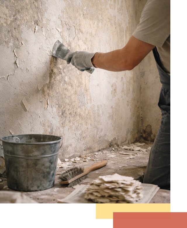 Удаление старой краски со стен в Нововоронеже качественно и быстро