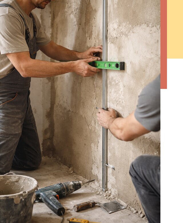 Установка штукатурных маяков в Нововоронеже от 7084 руб. — быстро и недорого | ОТДЕЛОЧНИК-Нвв