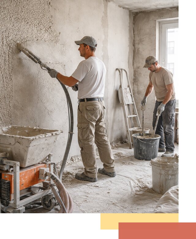 Машинная штукатурка стен в Нововоронеже — быстро и качественно