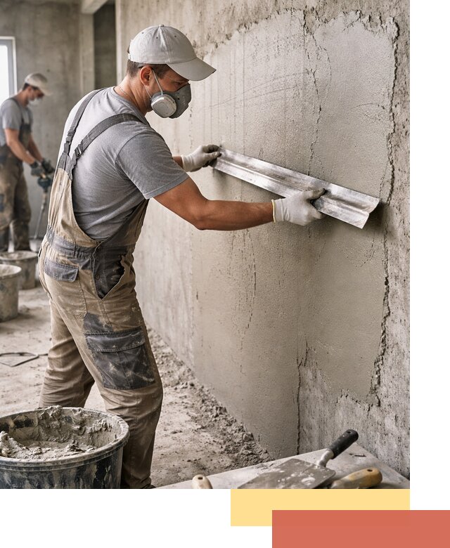 Штукатурка бетонных стен в Нововоронеже качественно и долговечно