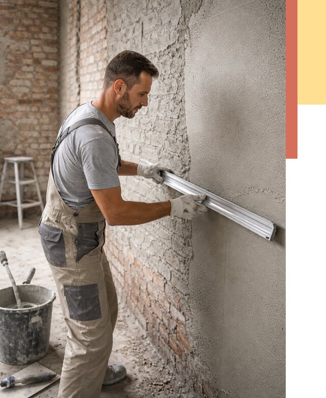 Штукатурка кирпичных стен в Нововоронеже от 4554 руб/м2 — быстро и недорого | ОТДЕЛОЧНИК-Нвв