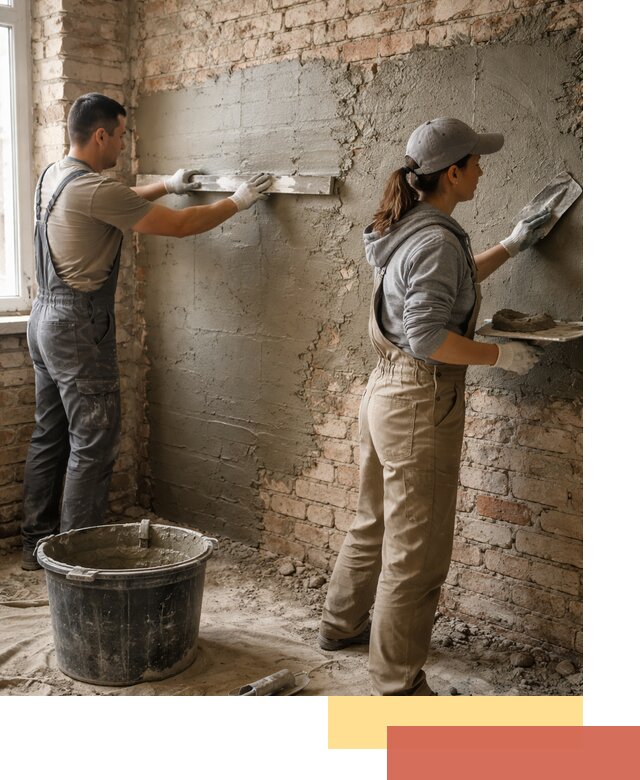 Штукатурка кирпичных стен в Нововоронеже — качественно и надежно