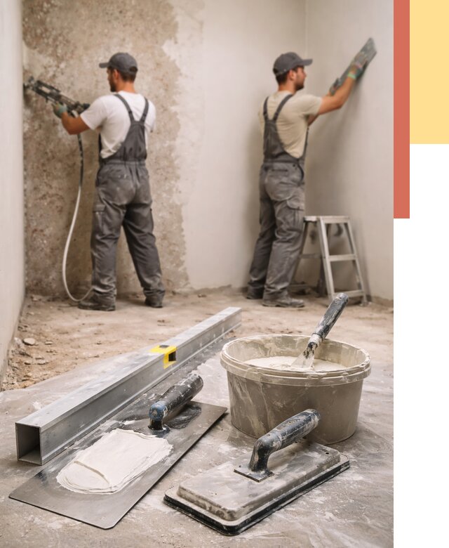 Штукатурка стен под обои в Нововоронеже от 4554 руб./м2 — выравнивание под обои | ОТДЕЛОЧНИК-Нвв