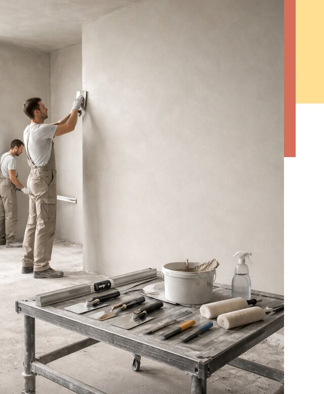 Штукатурка стен под покраску в Нововоронеже от 4554 руб./м² — качественно и недорого | ОТДЕЛОЧНИК-Нвв