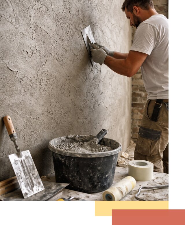 Декоративная штукатурка лофт в Нововоронеже — отделка стен и потолков