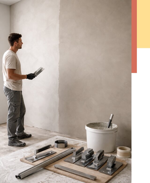 Нанесение микроцемента на стены в Нововоронеже от 3238 руб./м2 под ключ | ОТДЕЛОЧНИК-Нвв