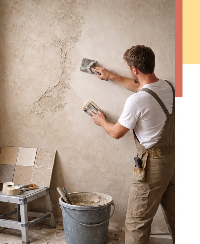 Ремонт декоративной штукатурки в Нововоронеже от 4554 руб. под ключ | ОТДЕЛОЧНИК-Нвв