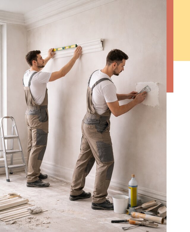 Монтаж лепнины на стены в Нововоронеже от 4554 руб. — недорого, быстро | ОТДЕЛОЧНИК-Нвв