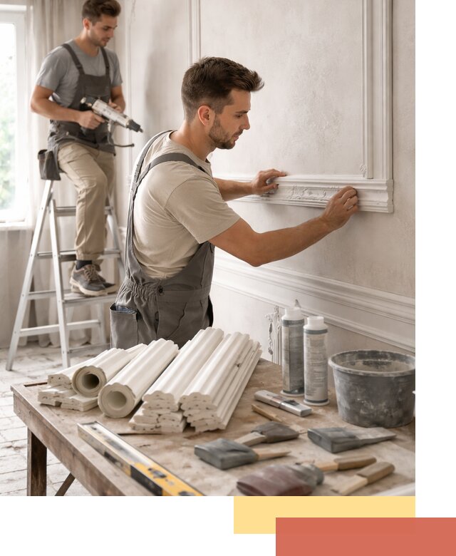 Монтаж лепнины на стены в Нововоронеже профессионально и качественно