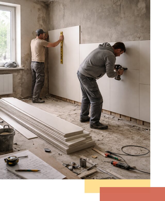 Монтаж ПВХ панелей на стены в Нововоронеже качественно и быстро