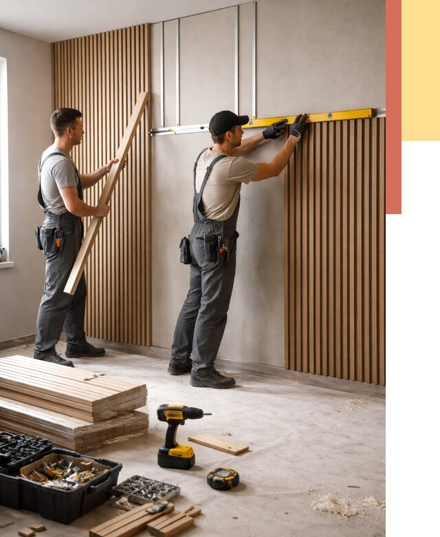 Монтаж реечных панелей на стены в Нововоронеже от 1214 руб. — быстро и недорого | ОТДЕЛОЧНИК-Нвв