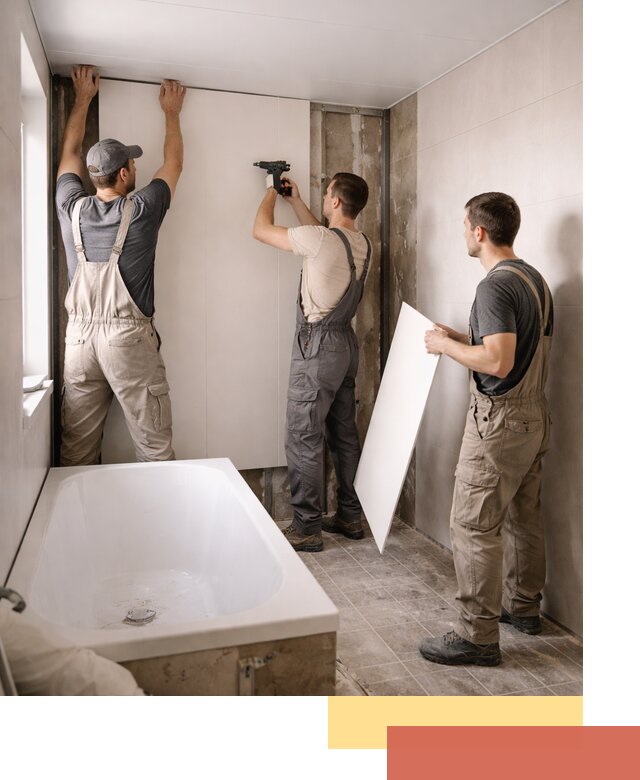 Отделка ванной панели ПВХ профессионально в Нововоронеже