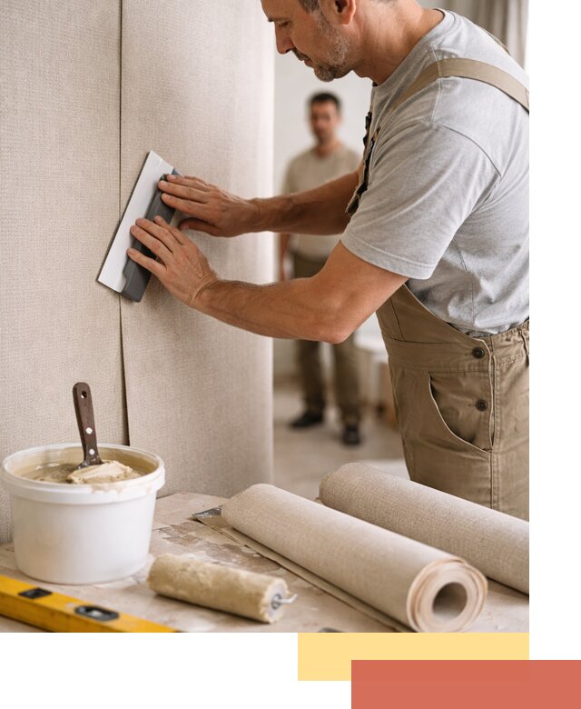 Поклейка текстильных обоев в Нововоронеже профессионально и аккуратно