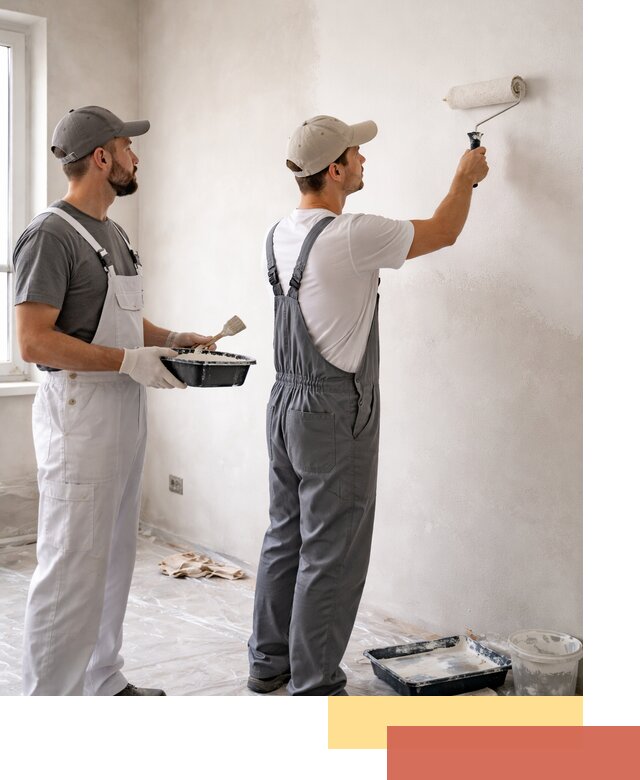 Покраска стен водоэмульсионной краской в Нововоронеже