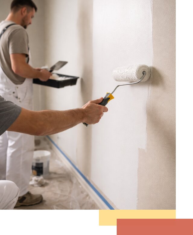 Покраска стен акриловой краской профессионально в Нововоронеже