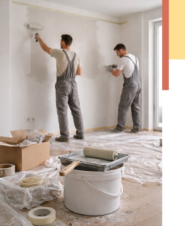 Покраска стен в квартире в Нововоронеже от 2530 руб/м2 — быстро и недорого | ОТДЕЛОЧНИК-Нвв