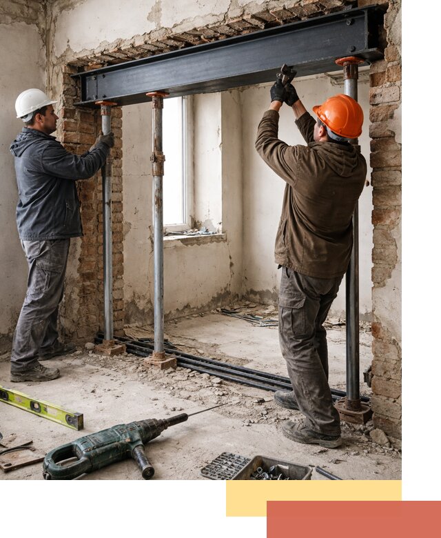 Усиление проема в стене в Нововоронеже для расширения и безопасности