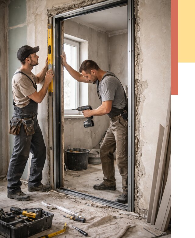 Закладка дверного проема в Нововоронеже от 3542 руб. — быстро и недорого | ОТДЕЛОЧНИК-Нвв