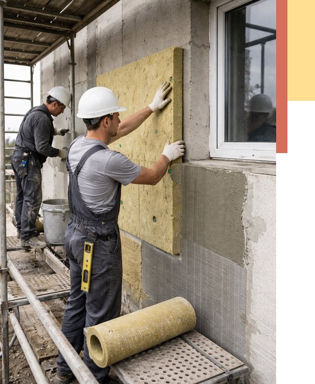 Утепление стен в Нововоронеже от 4352 руб. под ключ — быстро и недорого | ОТДЕЛОЧНИК-Нвв