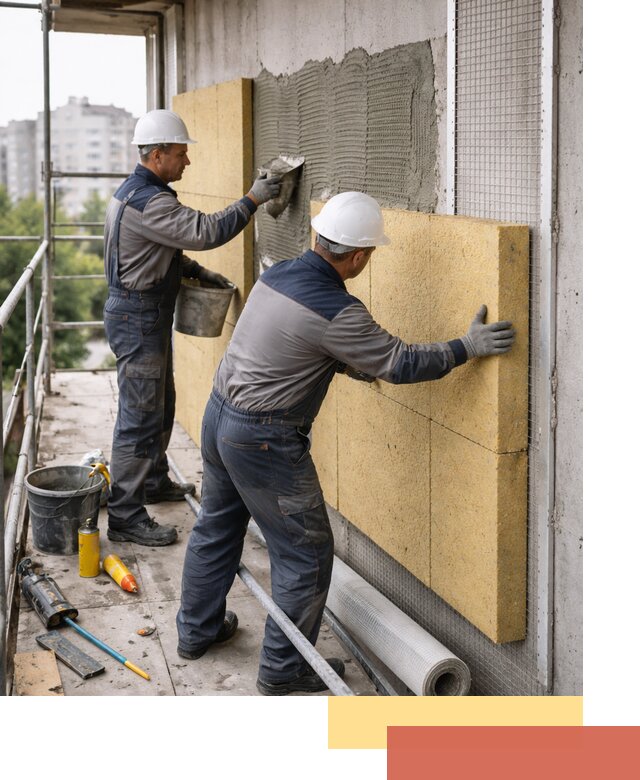 Утепление стен зданий и домов в Нововоронеже качественно и надежно