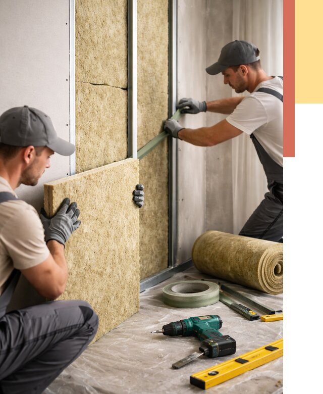 Шумоизоляция стен в Нововоронеже под ключ от 1872 руб. | ОТДЕЛОЧНИК-Нвв