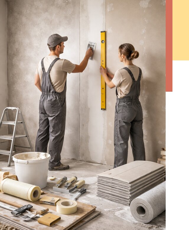 Отделка стен в Нововоронеже от 1518 руб/м² — недорого, быстро, под ключ | ОТДЕЛОЧНИК-Нвв