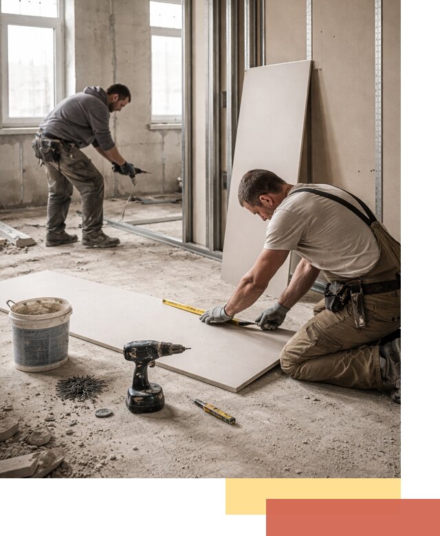 Кладка перегородок из ПГП под ключ в Нововоронеже