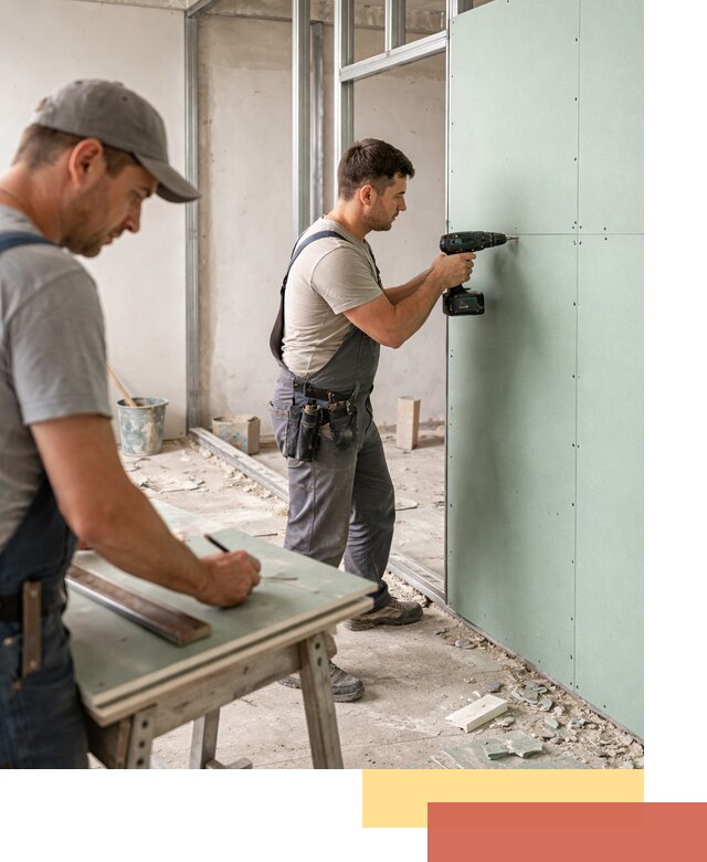 Перегородки из влагостойкого гипсокартона под ключ в Нововоронеже