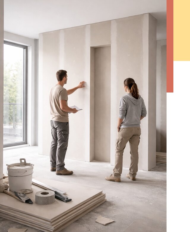 Зонирующая перегородка из гипсокартона в Нововоронеже от 2834 руб. под ключ | ОТДЕЛОЧНИК-Нвв