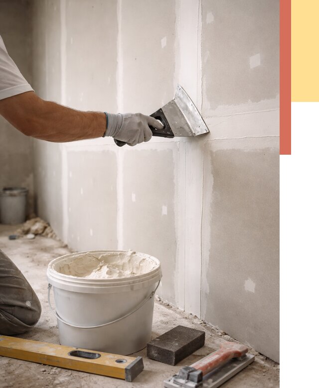 Шпаклевка перегородок из гипсокартона в Нововоронеже от 2530 руб. — услуги ОТДЕЛОЧНИК-Нвв