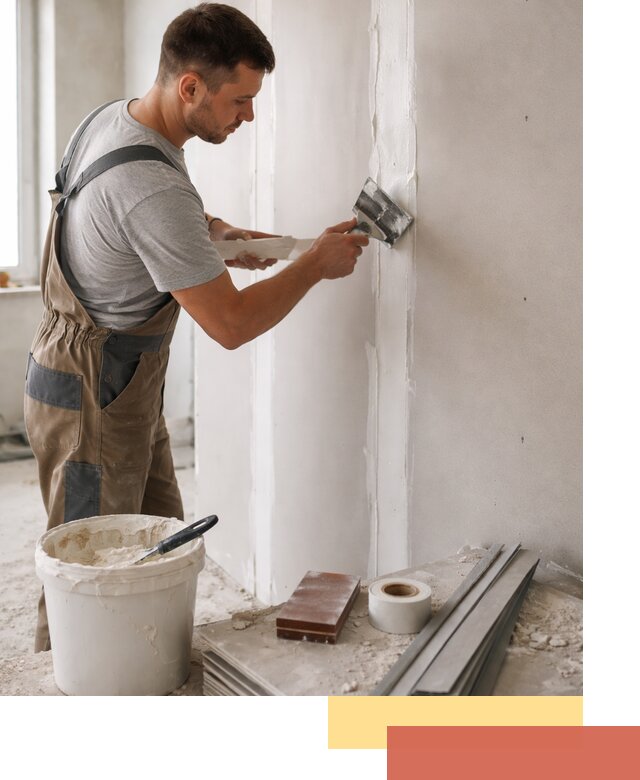 Шпаклевка перегородок из гипсокартона в Нововоронеже качественно и быстро