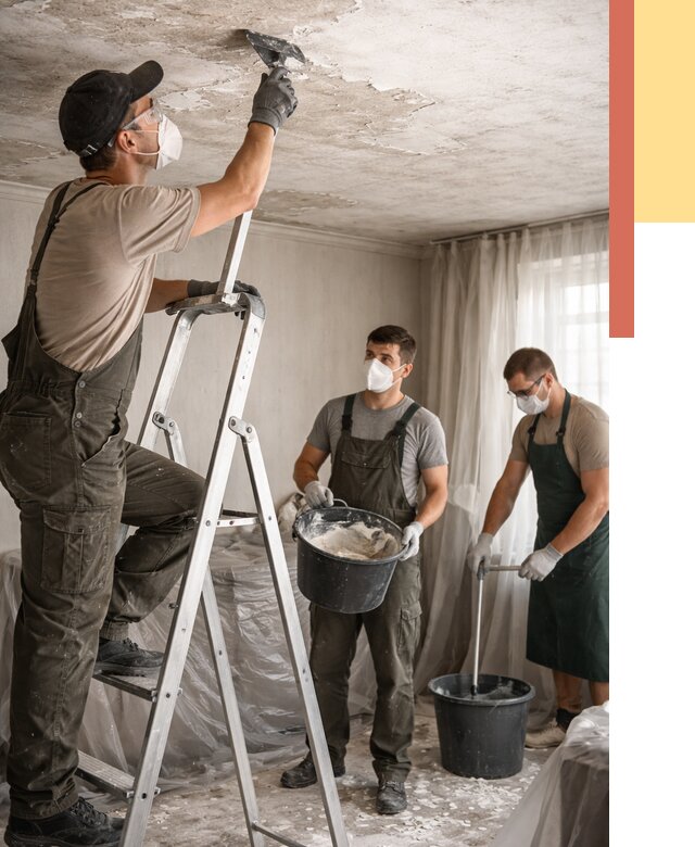 Удаление побелки с потолка в Нововоронеже от 2530 руб. быстро и недорого | ОТДЕЛОЧНИК-Нвв