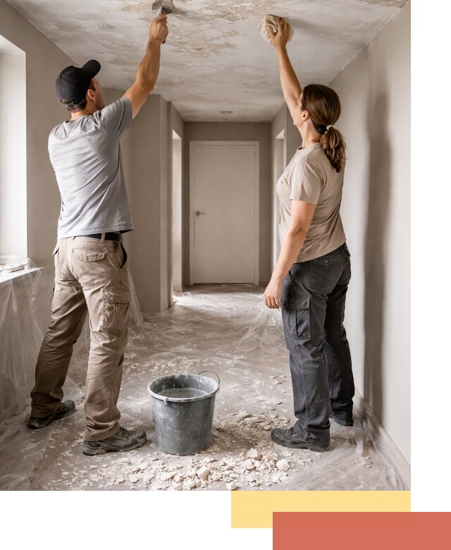 Удаление побелки с потолка в Нововоронеже — быстро и аккуратно