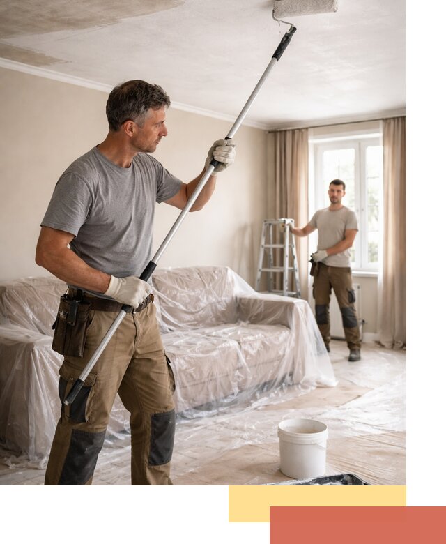 Грунтовка потолка в Нововоронеже — подготовка под покраску и отделку