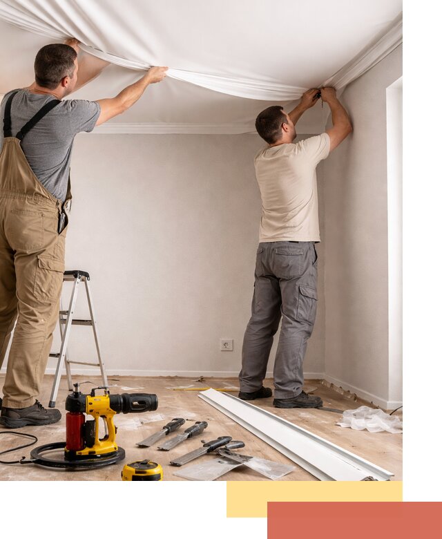 Монтаж ПВХ натяжного потолка в Нововоронеже качественно и быстро