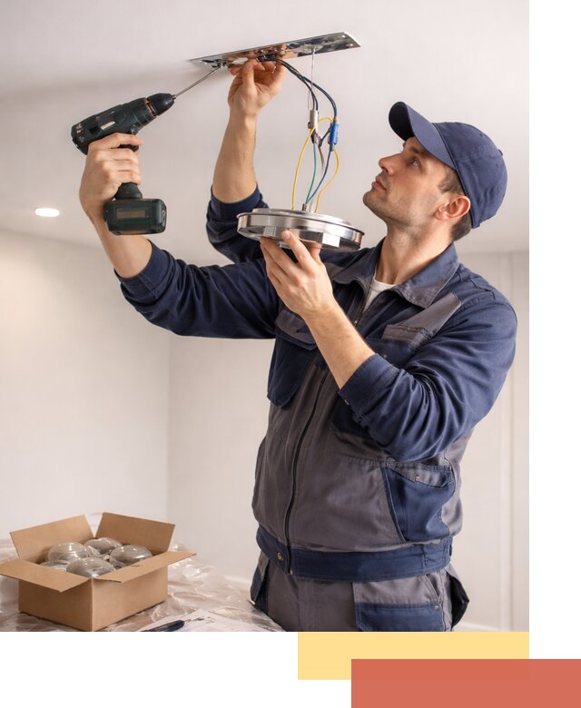 Установка люстры в натяжной потолок в Нововоронеже