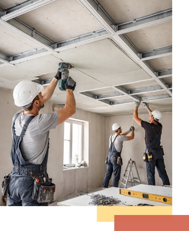 Кессонный потолок из гипсокартона под ключ в Нововоронеже