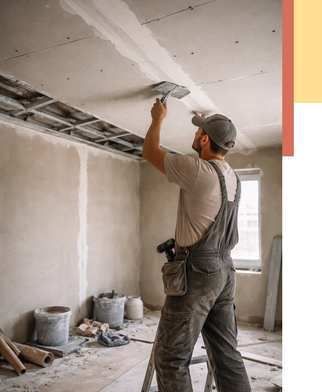 Ремонт потолка из гипсокартона в Нововоронеже от 658 руб./м² — быстро и недорого | ОТДЕЛОЧНИК-Нвв