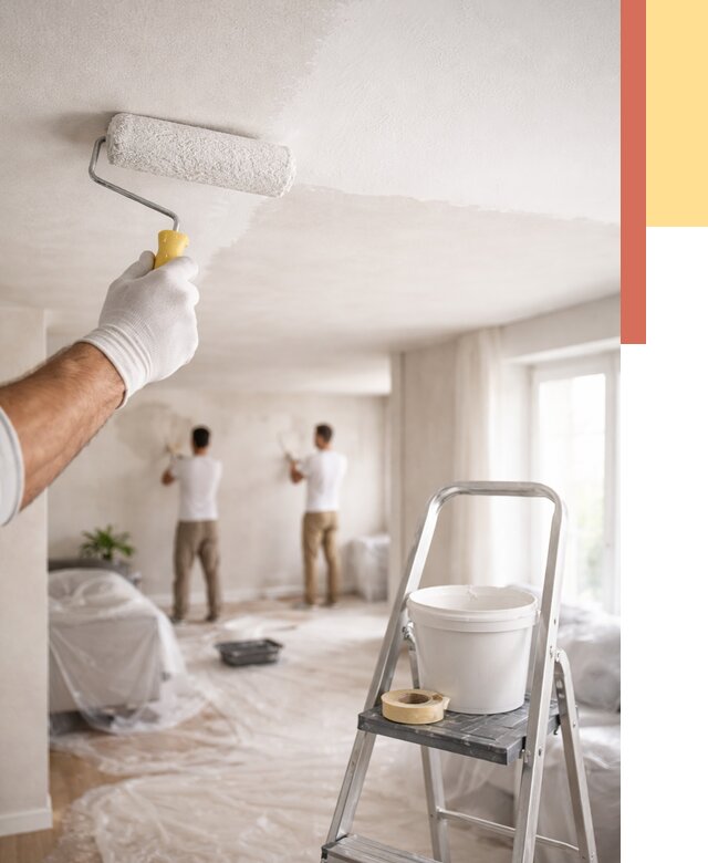 Покраска потолка акриловой краской в Нововоронеже от 2530 руб. | ОТДЕЛОЧНИК-Нвв