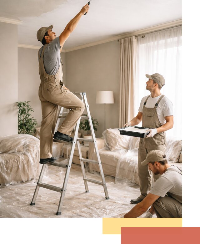 Покраска потолков акриловой краской в Нововоронеже качественно и быстро