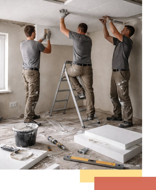 Утепление потолка пенопластом в Нововоронеже быстро и качественно